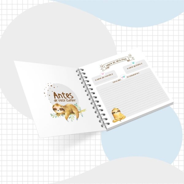 Livro do Bebê Bicho Preguiça - Arquivo Digital - Imagem 2