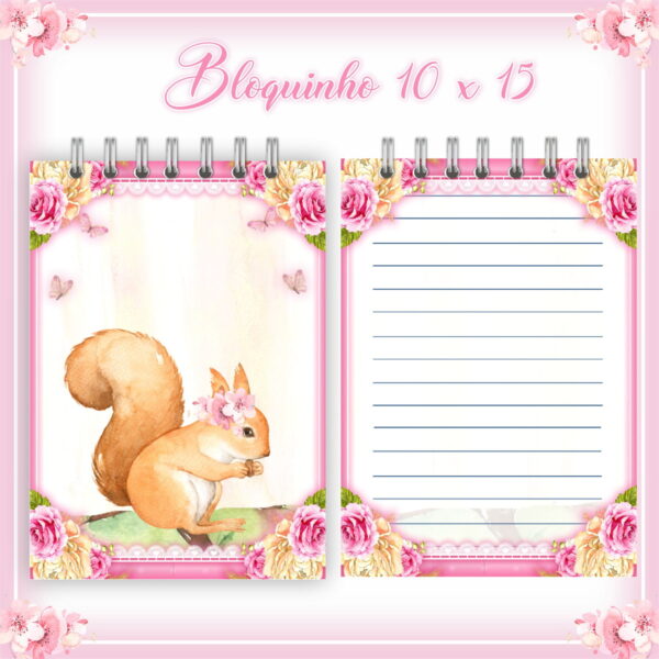 Livro do Bebê Bosque Menina - Arquivo Digital - Imagem 3