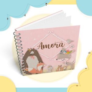 livro do bebe bosque menina arquivo digital organizar recordacoes bebe