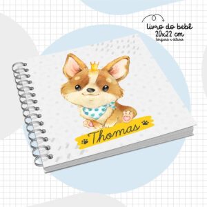 livro do bebe cachorro arquivo digital acompanhamento mensal
