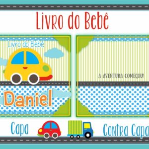 livro do bebe carros arquivo digital encadernacao digital