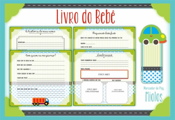 Livro do Bebê Carros - Arquivo Digital - Imagem 2