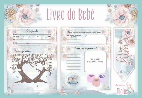 Livro do Bebê Carrossel Vintage - Arquivo Digital - Imagem 2