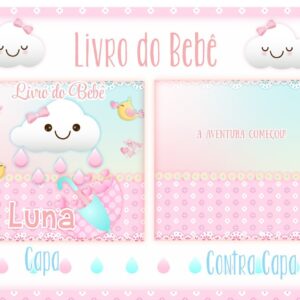 livro do bebe chuva de amor menina arquivo digital acompanhamento mensal