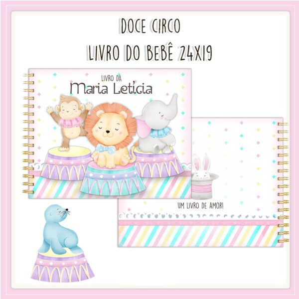 Livro do Bebê Circo Menina I - Arquivo Digital