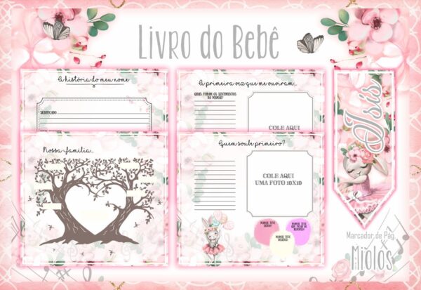 Livro do Bebê Coelhinha Bailarina - Arquivo Digital - Imagem 2