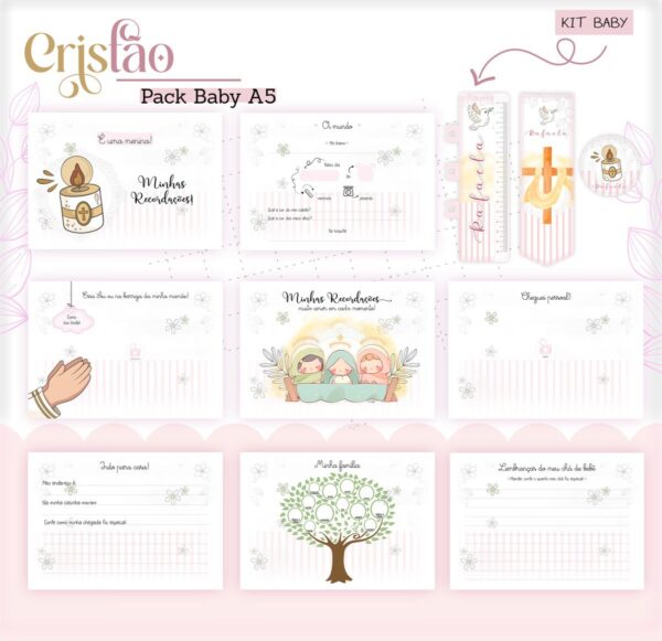 Livro Do Bebe Cristao Menina Arquivo Digital 2