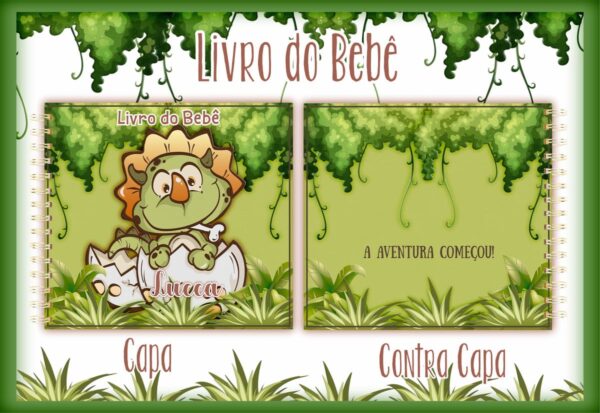 Livro do Bebê Dino Baby - Arquivo Digital
