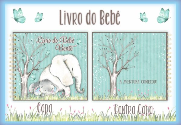 Livro do Bebê Elefante Azul - Arquivo Digital