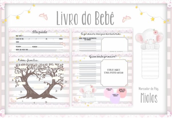 Livro do Bebê Elefantinha Baby I - Arquivo Digital - Imagem 2