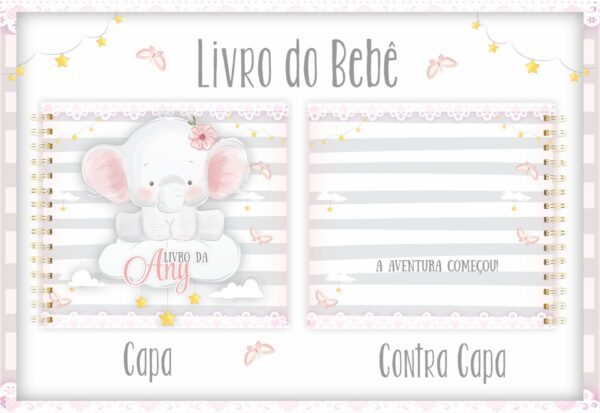 Livro do Bebê Elefantinha Baby I - Arquivo Digital