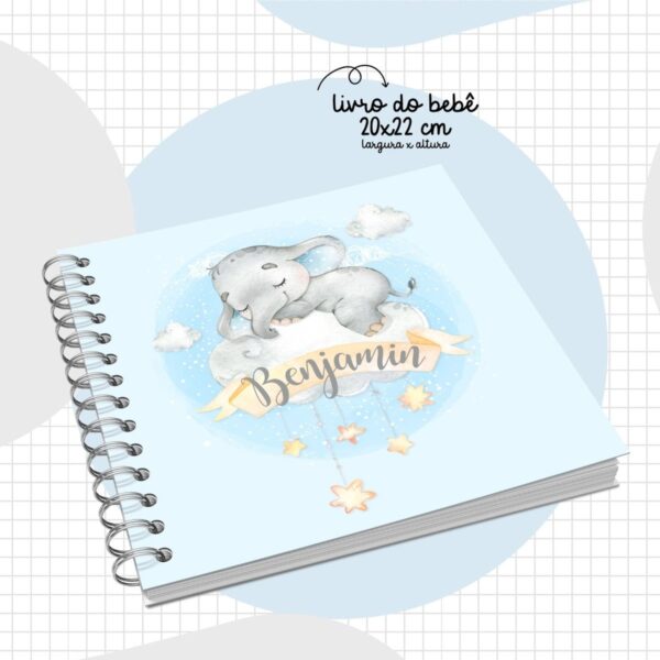 Livro do Bebê Elefantinho Menino - Arquivo Digital