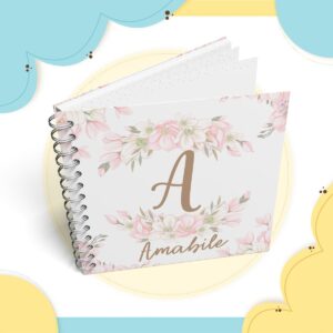 livro do bebe floral arquivo digital papelaria