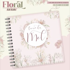 livro do bebe floral clarinho arquivo digital comemoracoes