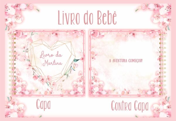 Livro do Bebê Floral II - Arquivo Digital