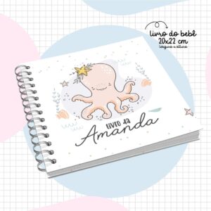 livro do bebe fundo do mar menina arquivo digital papelaria digital 1