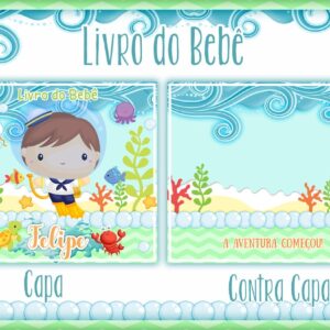 livro do bebe fundo do mar menino i arquivo digital livro de recordacoes