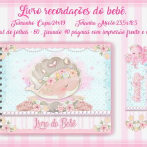 livro do bebe fundo do mar rosa arquivo digital maternidade 4