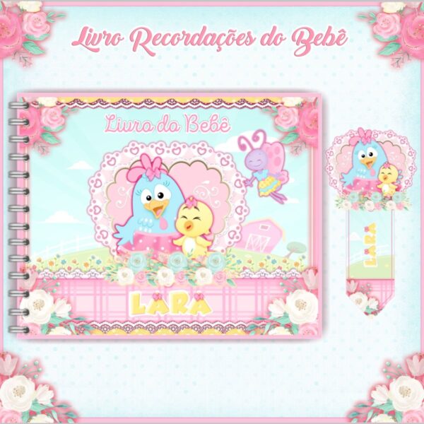 Livro do Bebê Galinha Pintadinha Rosa - Arquivo Digital