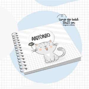 livro do bebe gatinho arquivo digital arte digital 1