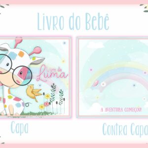 livro do bebe girafinha colorida arquivo digital infantil