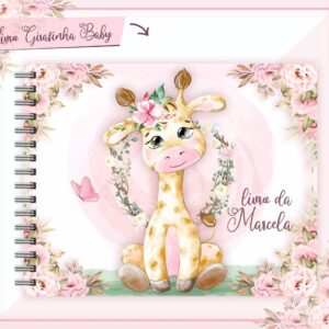 livro do bebe girafinha menina arquivo digital encadernacao