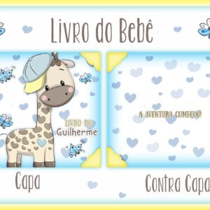livro do bebe girafinha menino arquivo digital nascimento
