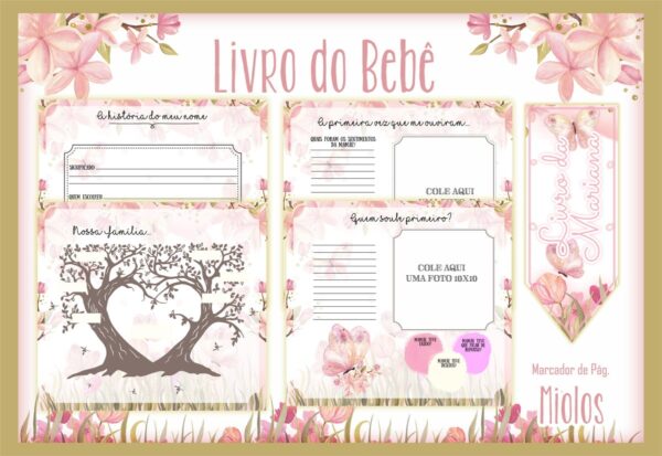 Livro do Bebê Jardim das Borboletas - Arquivo Digital - Imagem 2