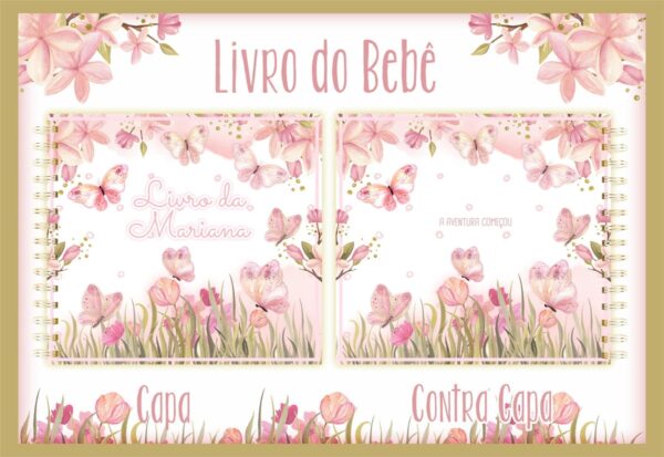 Livro do Bebê Jardim das Borboletas - Arquivo Digital
