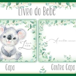 livro do bebe koala menino arquivo digital crescimento