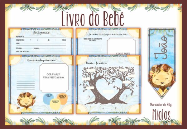 Livro do Bebê Leão I - Arquivo Digital - Imagem 2