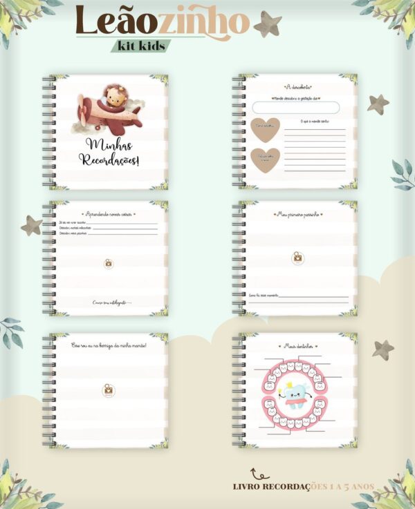 Livro do Bebê Leãozinho Cute - Arquivo Digital