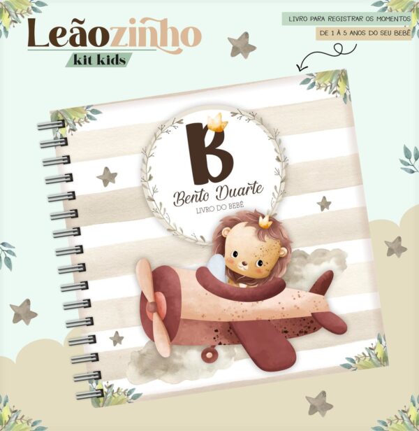 Livro do Bebê Leãozinho Cute - Arquivo Digital
