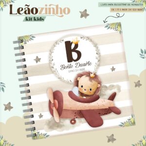 livro do bebe leaozinho cute arquivo digital encadernacao digital