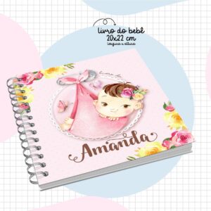 livro do bebe menina arquivo digital maternidade 1