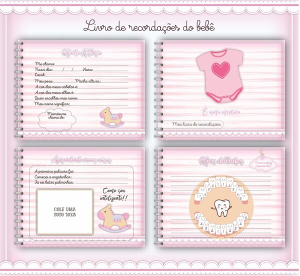 Livro do Bebê Menina - Arquivo Digital - Imagem 3