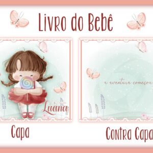 livro do bebe menininha arquivo digital acompanhamento mensal