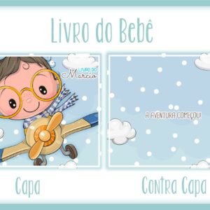 livro do bebe menino aviador i arquivo digital lembrancas