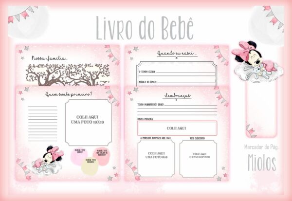 Livro do Bebê Minie Baby - Arquivo Digital - Imagem 2