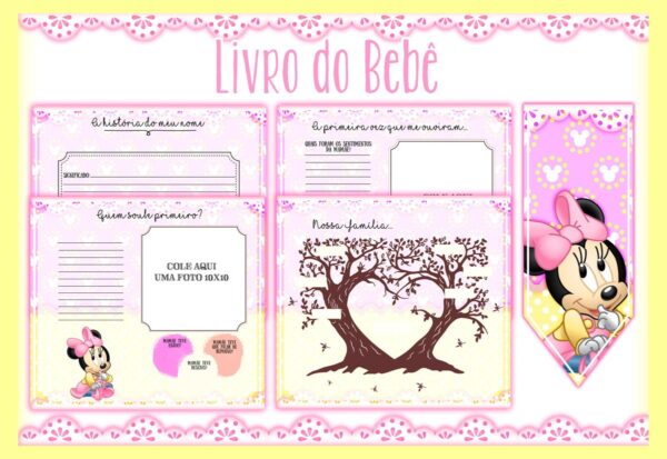 Livro do Bebê Minie Baby I - Arquivo Digital - Imagem 2