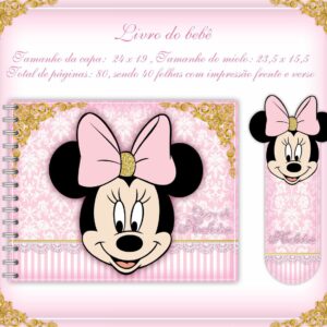 livro do bebe minie rosa arquivo digital livro de recordacoes 2
