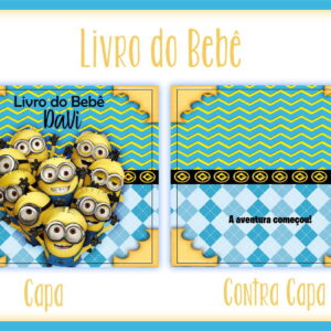 livro do bebe minions arquivo digital anotacoes