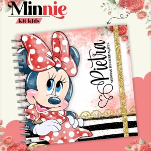 livro do bebe minnie vermelha arquivo digital registro de mensagens