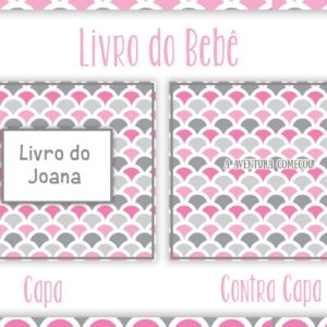 livro do bebe neutro menina arquivo digital recordacoes