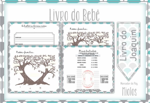 Livro do Bebê Neutro Menino - Arquivo Digital - Imagem 2