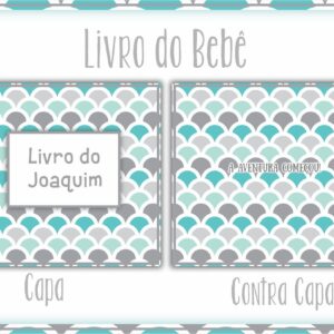 livro do bebe neutro menino arquivo digital papelaria
