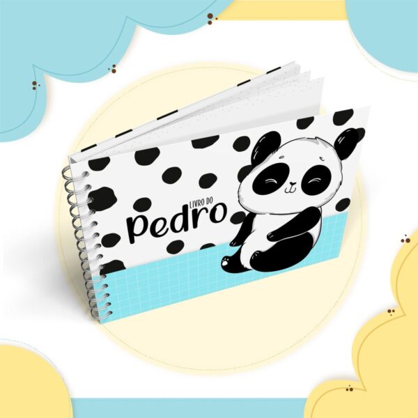 Livro do Bebê Panda Menino - Arquivo Digital