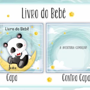 livro do bebe pandinha menino arquivo digital papelaria