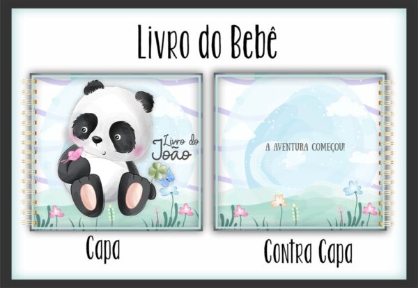 Livro do Bebê Pandinha Aquarela - Arquivo Digital