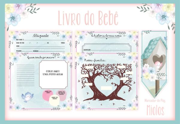 Livro do Bebê Passarinhos I - Arquivo Digital